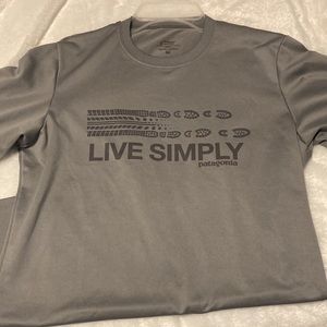 Light Gray Performance Capilene Baselayer Patagonia Tshirt